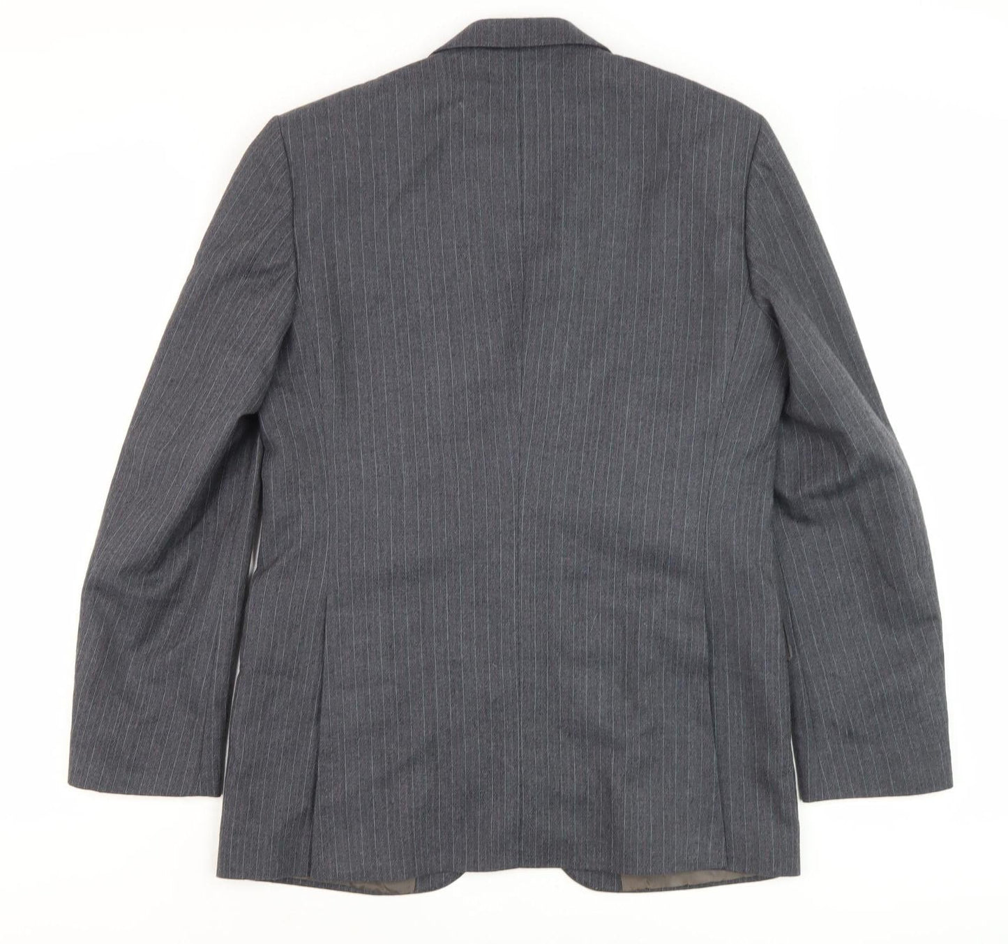 Burton Men's Grey Striped Blazer 38 Regular Fit