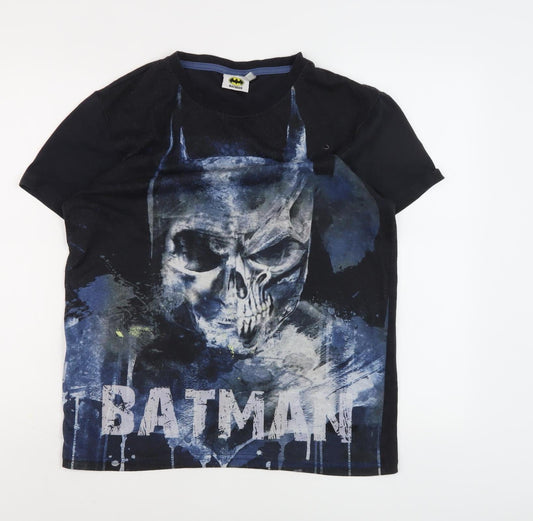 Batman Men's Black Large Comic Graphic T-Shirt