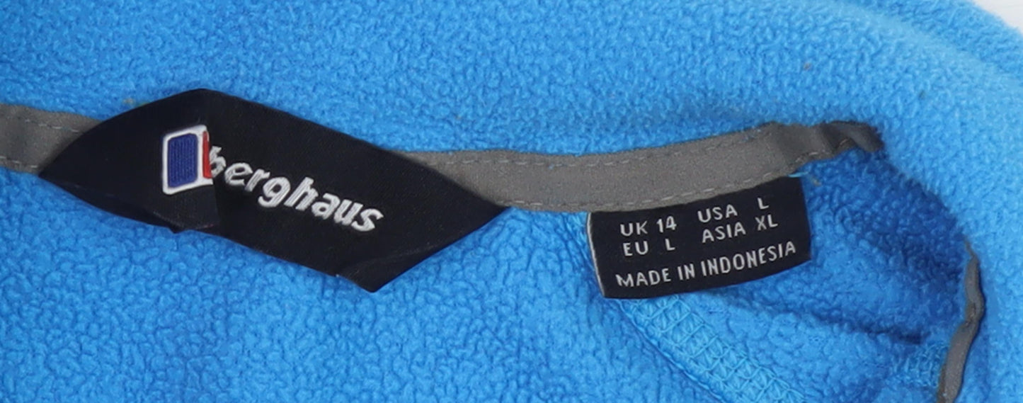 Berghaus Women's Blue Fleece Pullover Sweatshirt Size 14