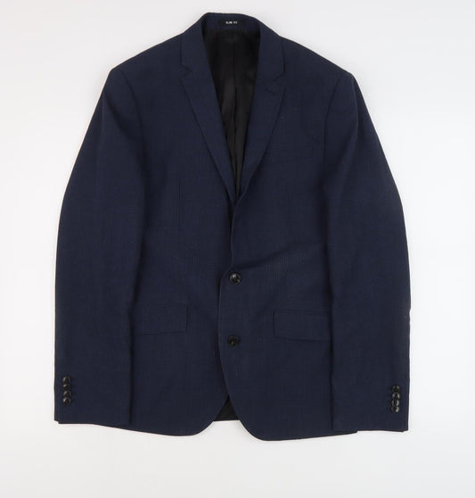 Kenneth Cole Men's Blue Blazer 38R