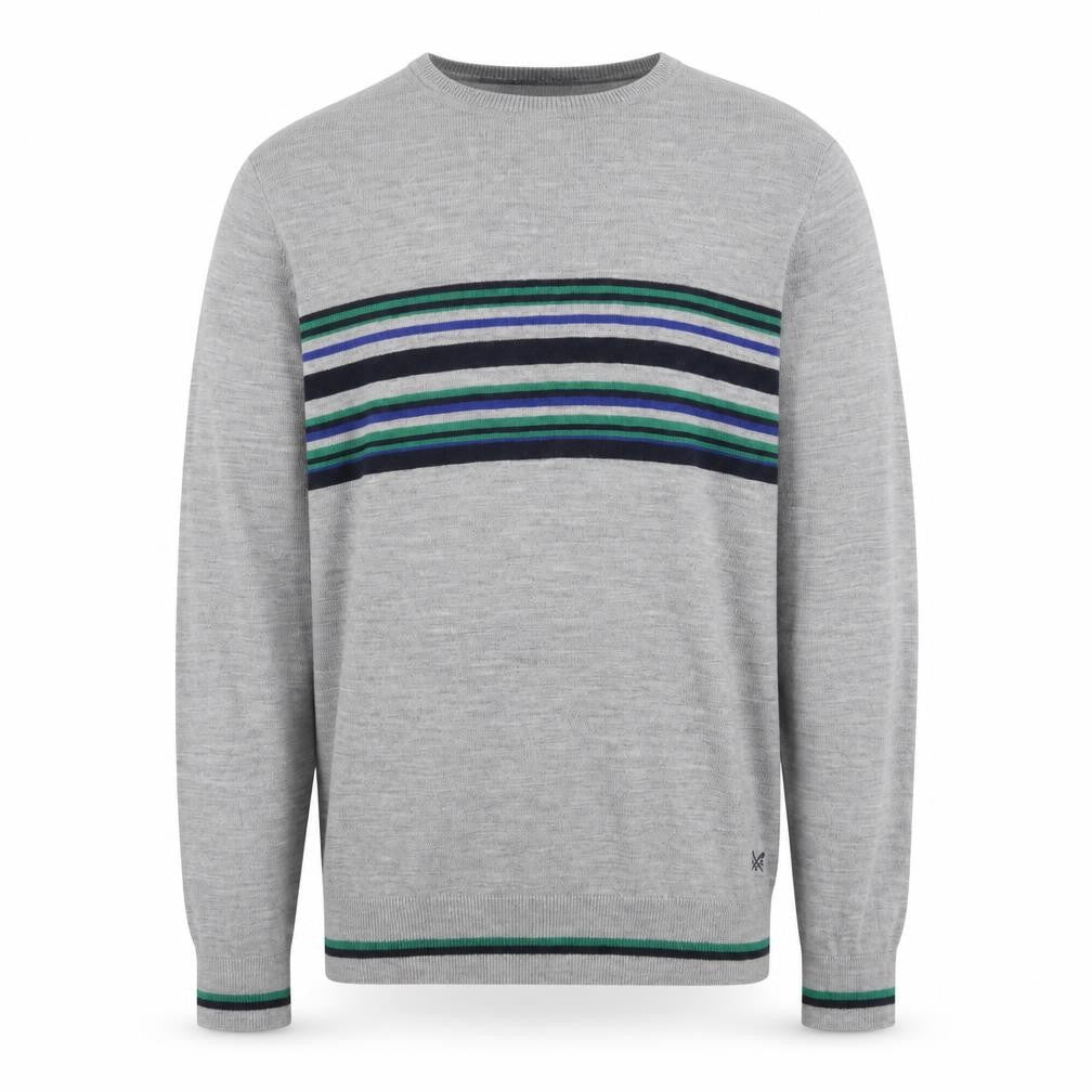 Crew Clothing Grey Striped XL Pullover Jumper