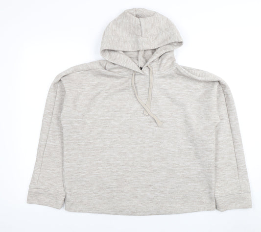 MNG Women's Beige Hooded Pullover Hoodie Size S