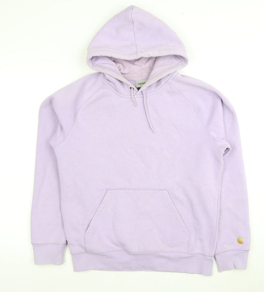 Carhartt Men's Purple Pullover Hoodie S with Logo