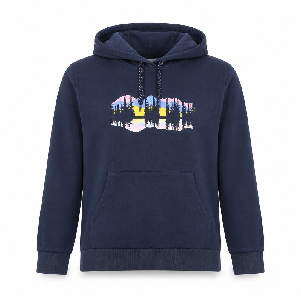 Marks and Spencer Women's Blue Graphic Hoodie Size 14