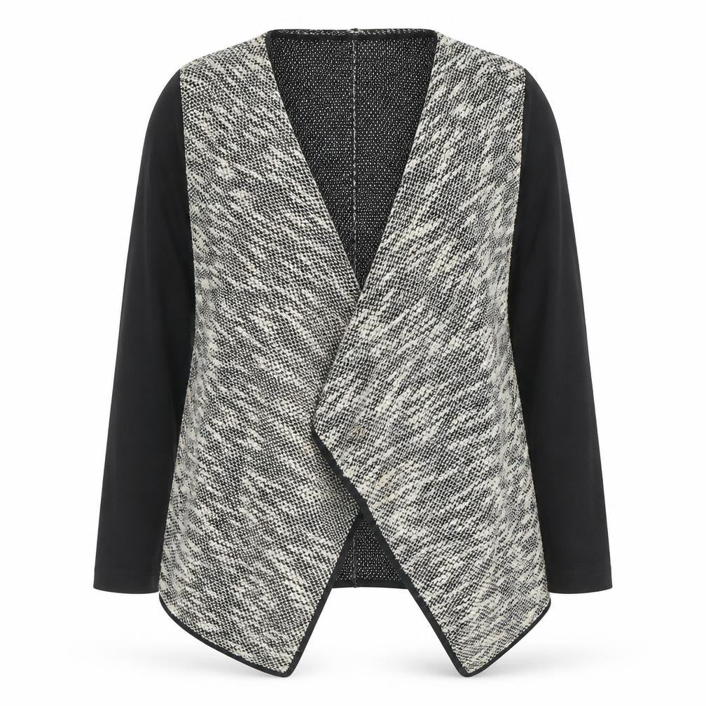 River Island Women's Cardigan Black Grey Size 8