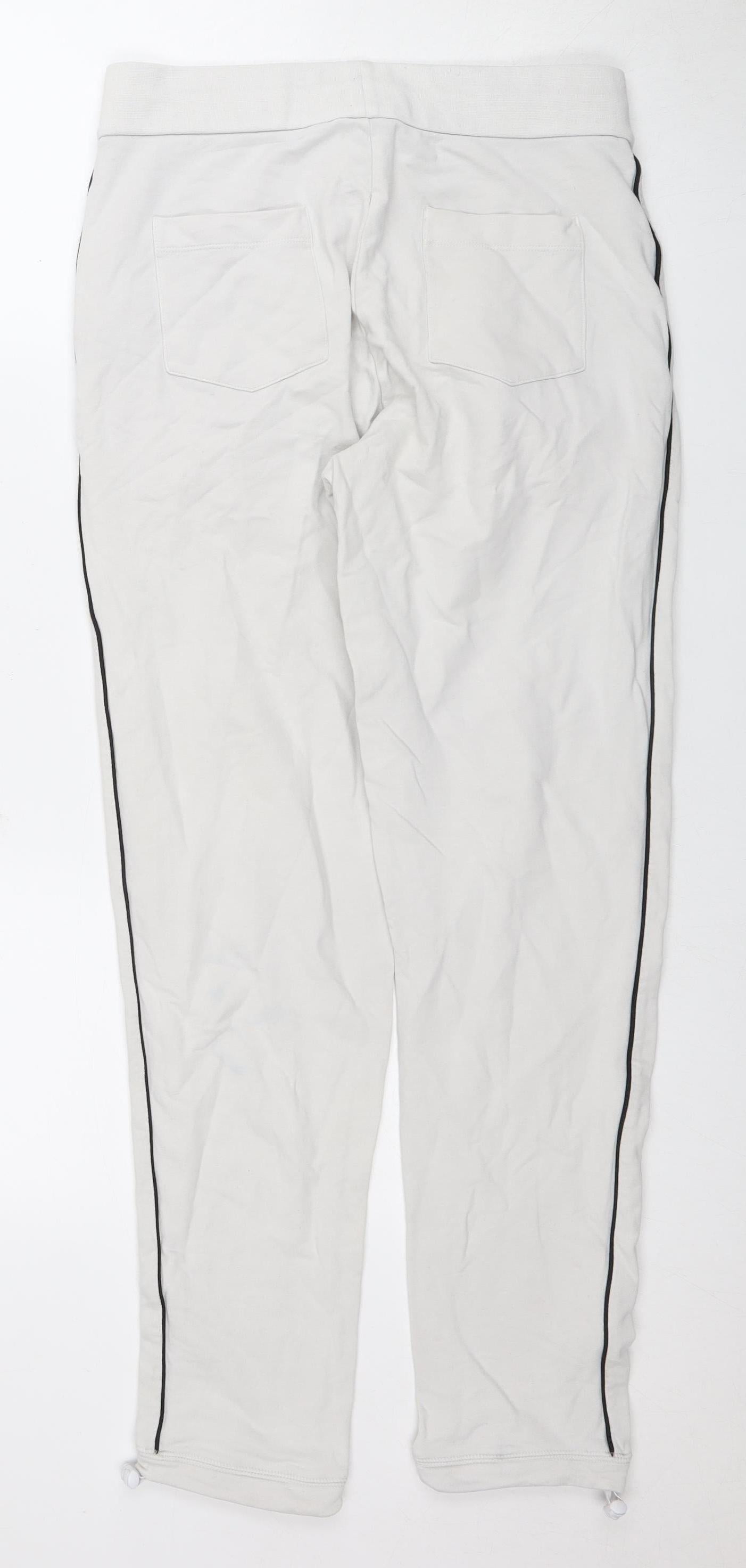 Armani Exchange White Jogger Trousers XS Unisex