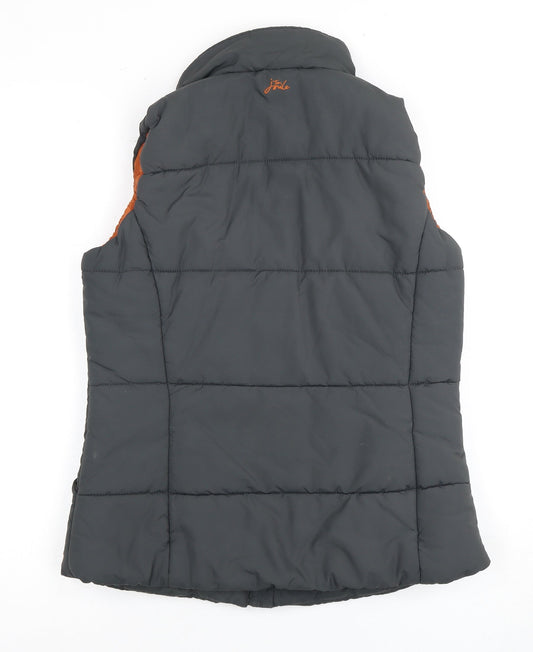 Joules Women’s Puffer Gilet Grey/Orange UK 12