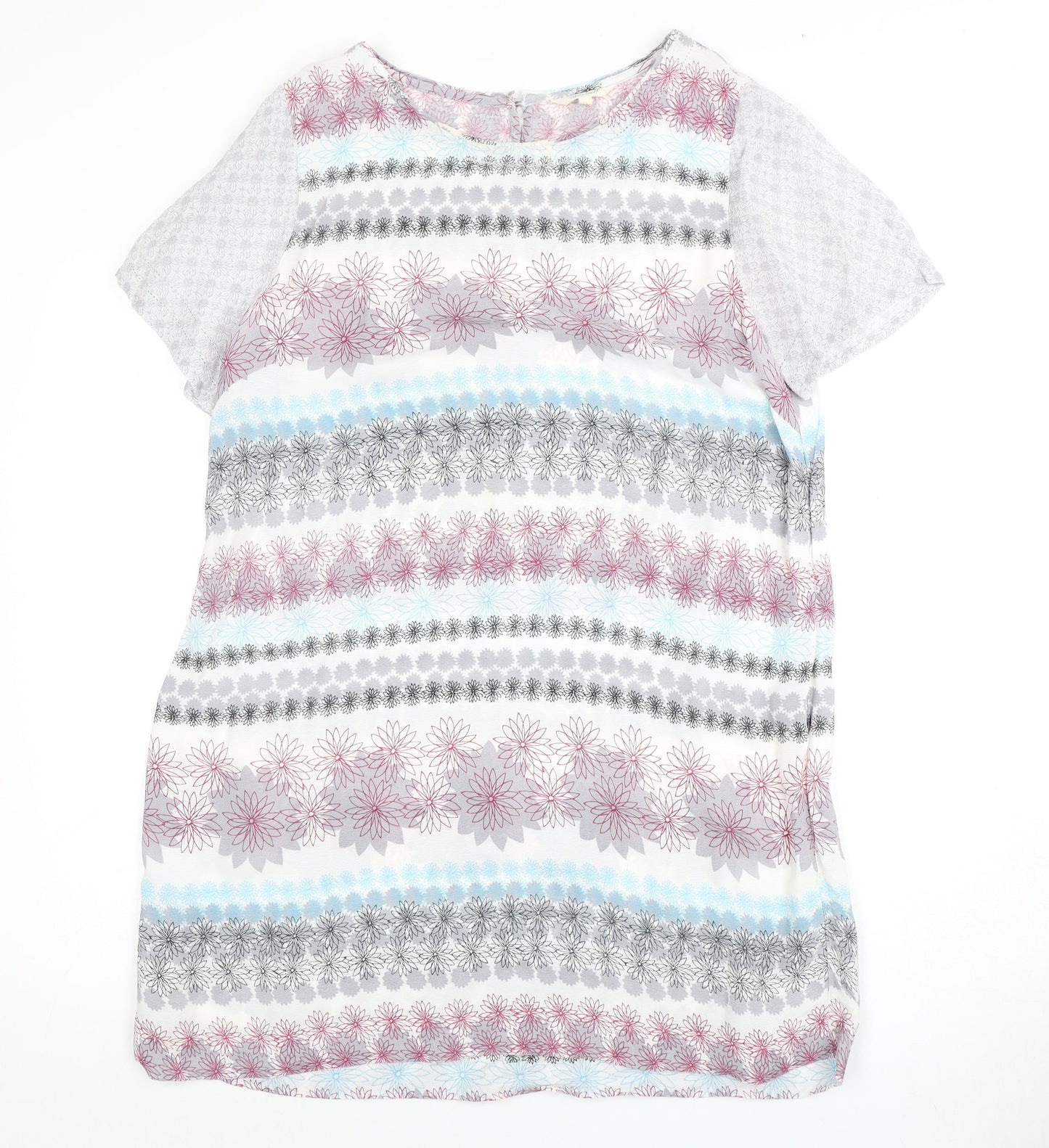 White Stuff Women's Multicoloured Floral Dress Size 14