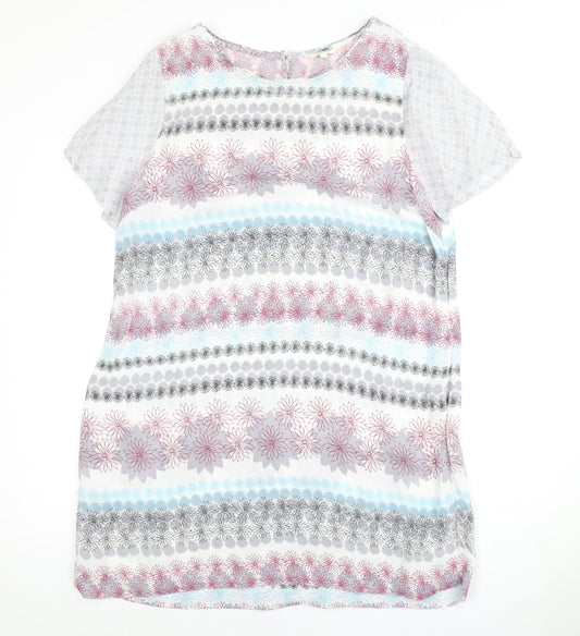 White Stuff Women's Multicoloured Floral Dress Size 14