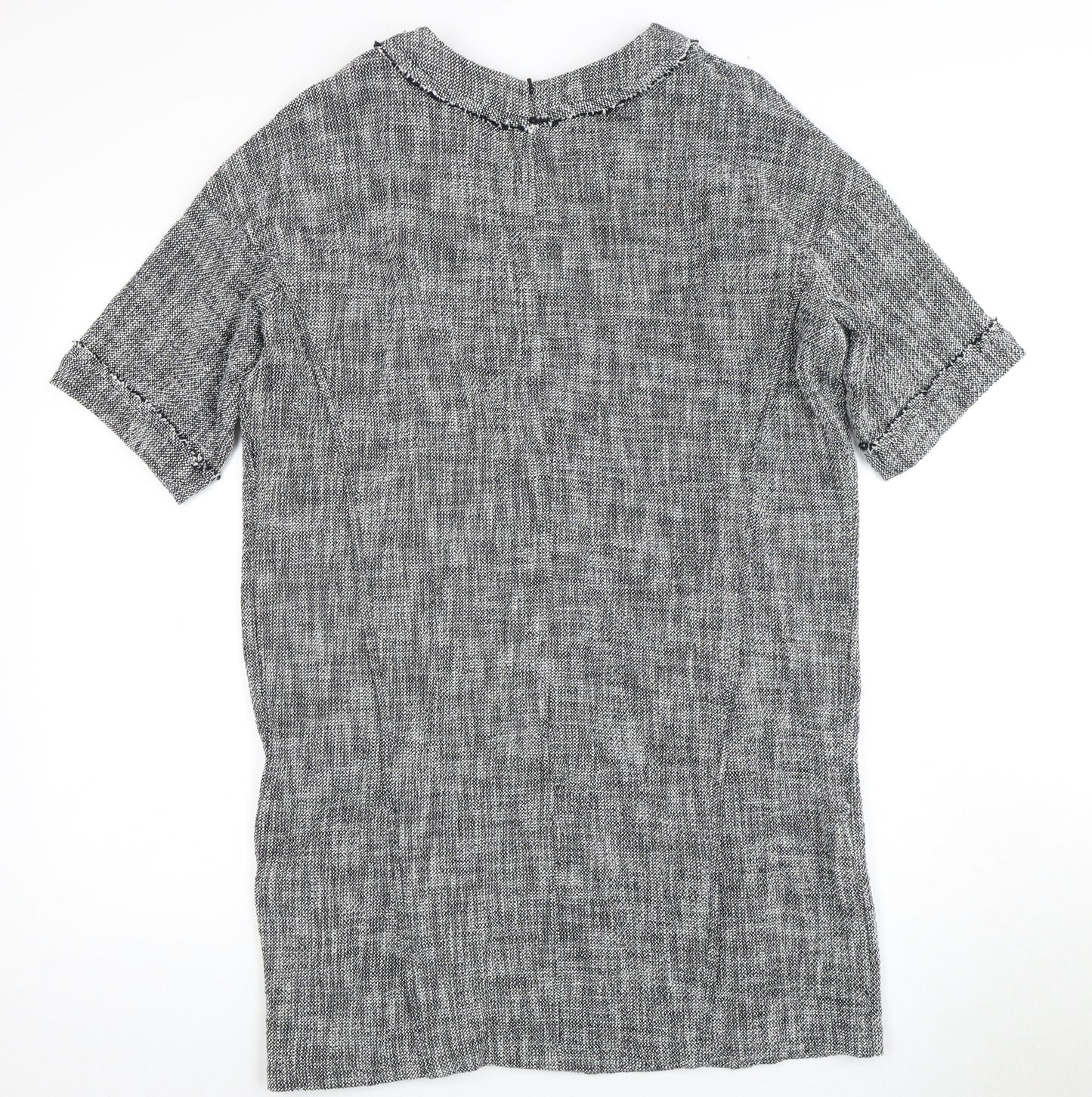 Whistles Grey Half Sleeve Women's Dress, Size 12