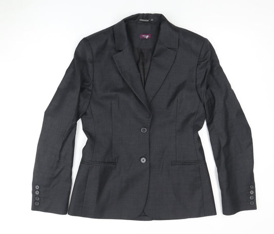 T.M. Lewin Women's Black Suit Jacket UK 12 Classic Fit