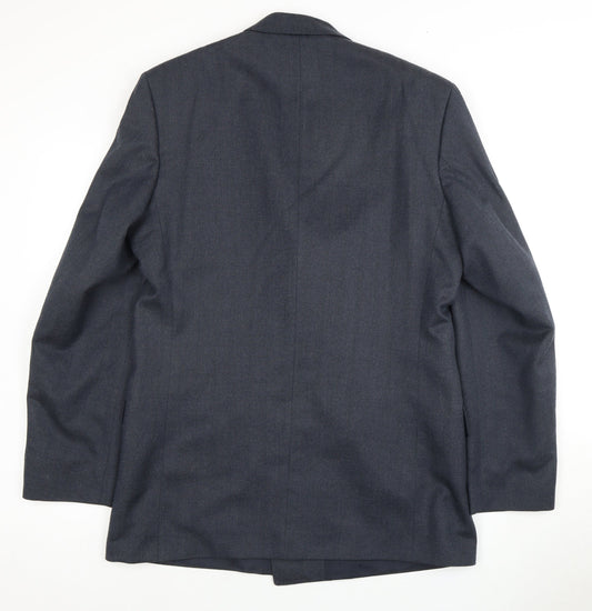 Centaur Men's Blue Double-Breasted Blazer 40L