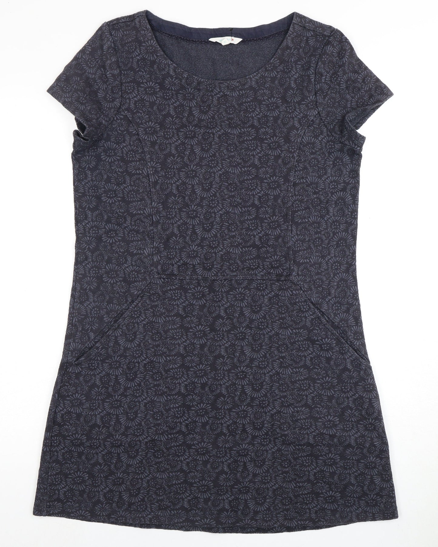 White Stuff Black Shift Dress, Women's Size 12, Scoop Neck