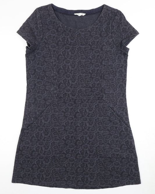 White Stuff Black Shift Dress, Women's Size 12, Scoop Neck