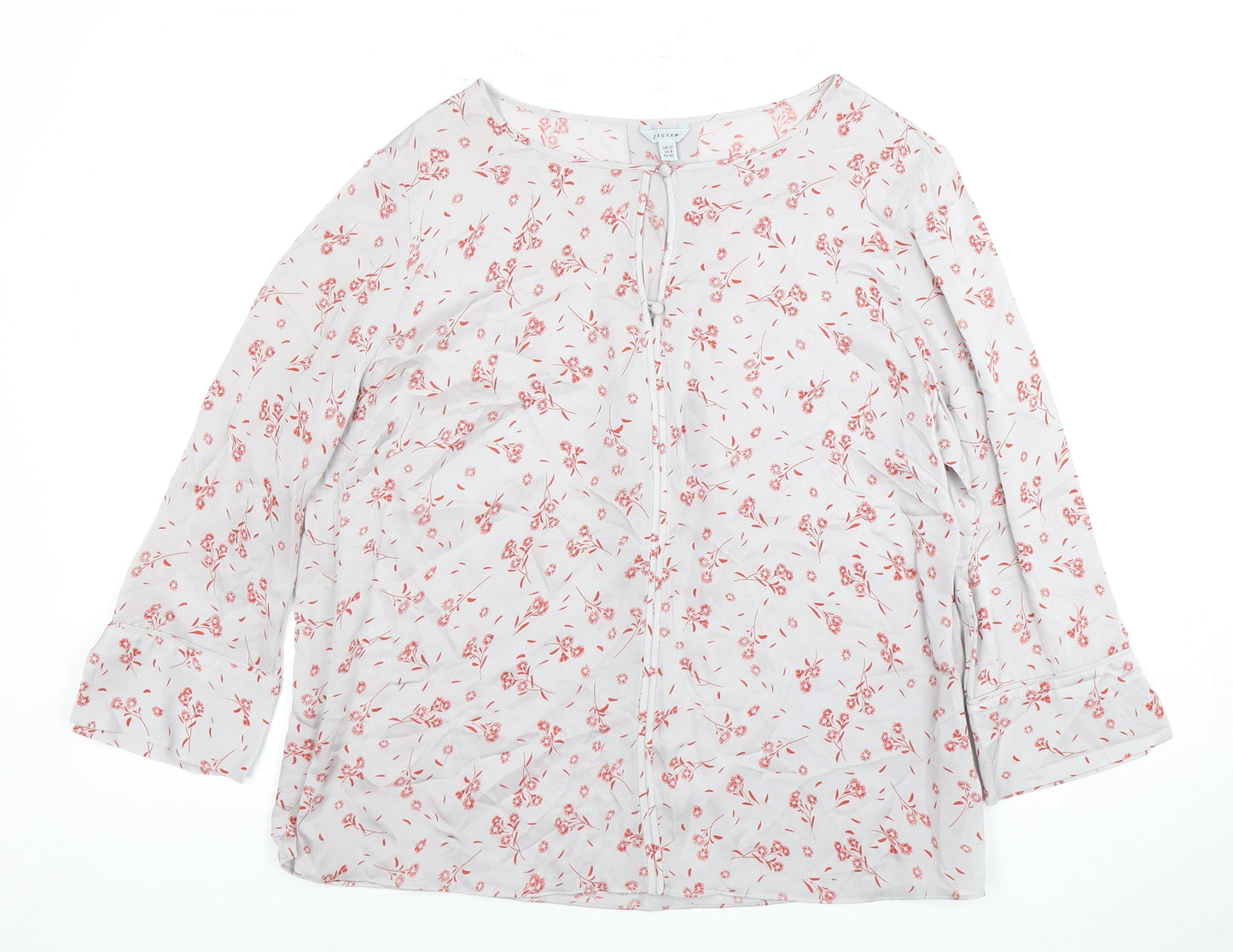 Jigsaw Women's Floral Blouse - UK 12, Spring Style