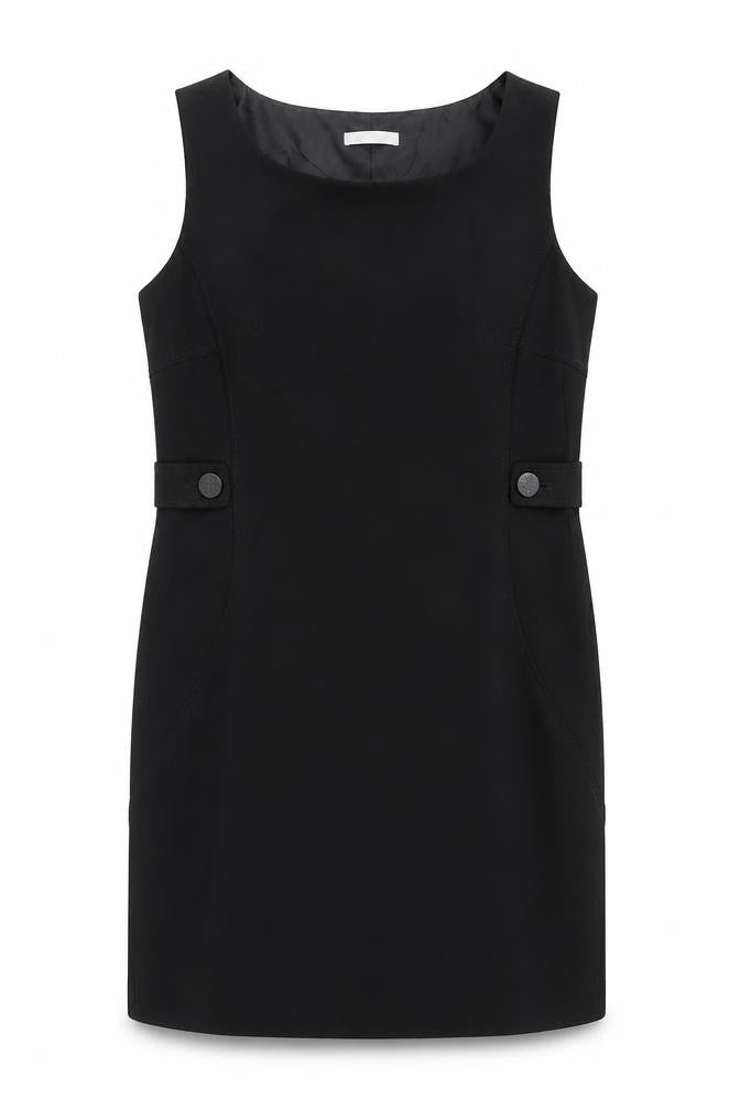 Windsmoor Black Knee Length Shift Dress 10 Women