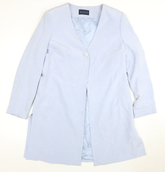 Alexon Women's Blue Silk Blazer UK 14