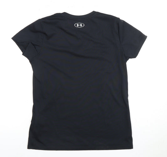Under Armour Women's Black V-Neck T-Shirt - Size S