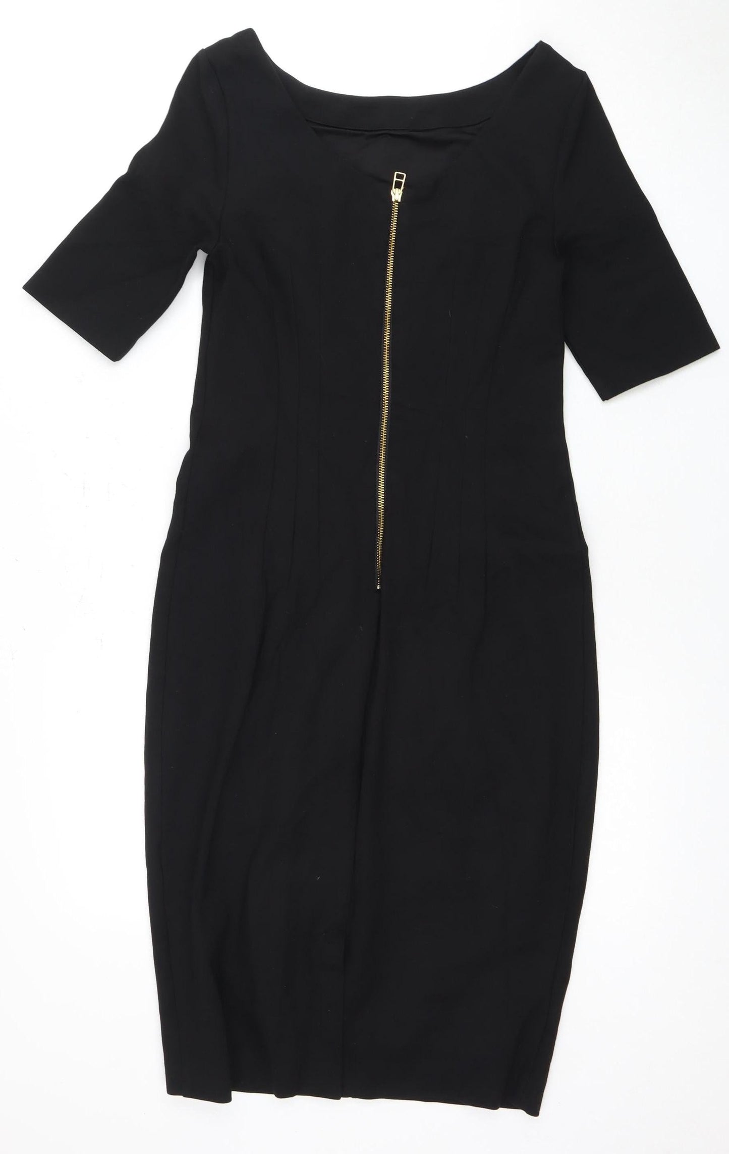 Boden Women's Black Half Sleeve Dress Size 8
