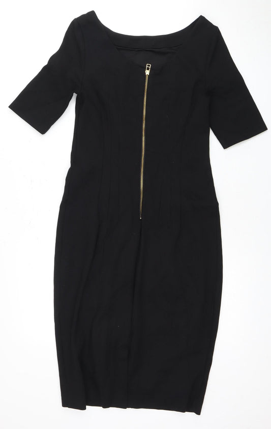 Boden Women's Black Half Sleeve Dress Size 8