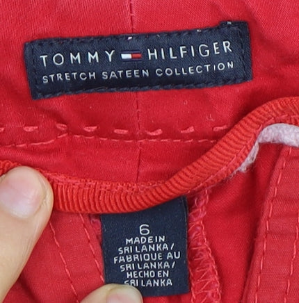 Tommy Hilfiger Women's Red Jeans, Size 6, Stretch