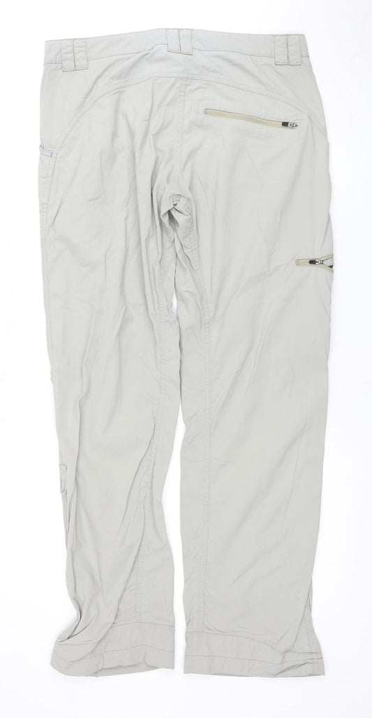 LOWE ALPINE Women's Grey Cargo Trousers Size 12