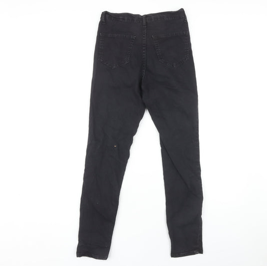 PrettyLittleThing Women's Black Skinny Jeans Size 8