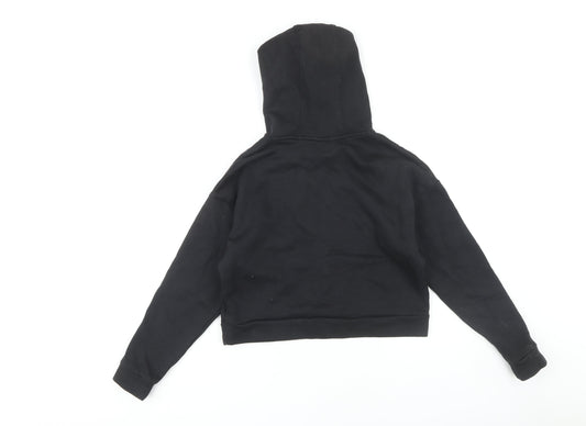 Adidas Girls Black Pullover Hoodie 11-12 Years