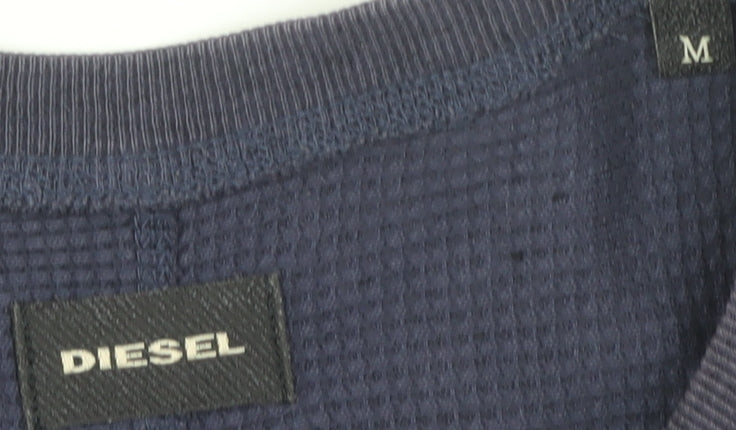 Diesel Men's Blue Medium Pullover Sweatshirt
