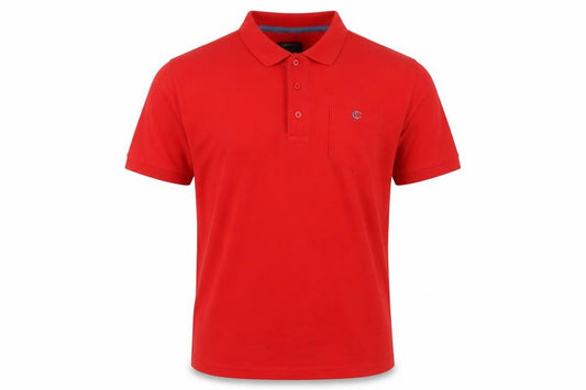 Carabou Men's Red Polo Shirt, Medium, Casual Attire