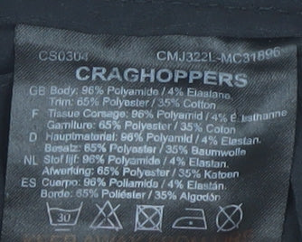 Craghoppers Men's Black L Trousers with Zip Pockets