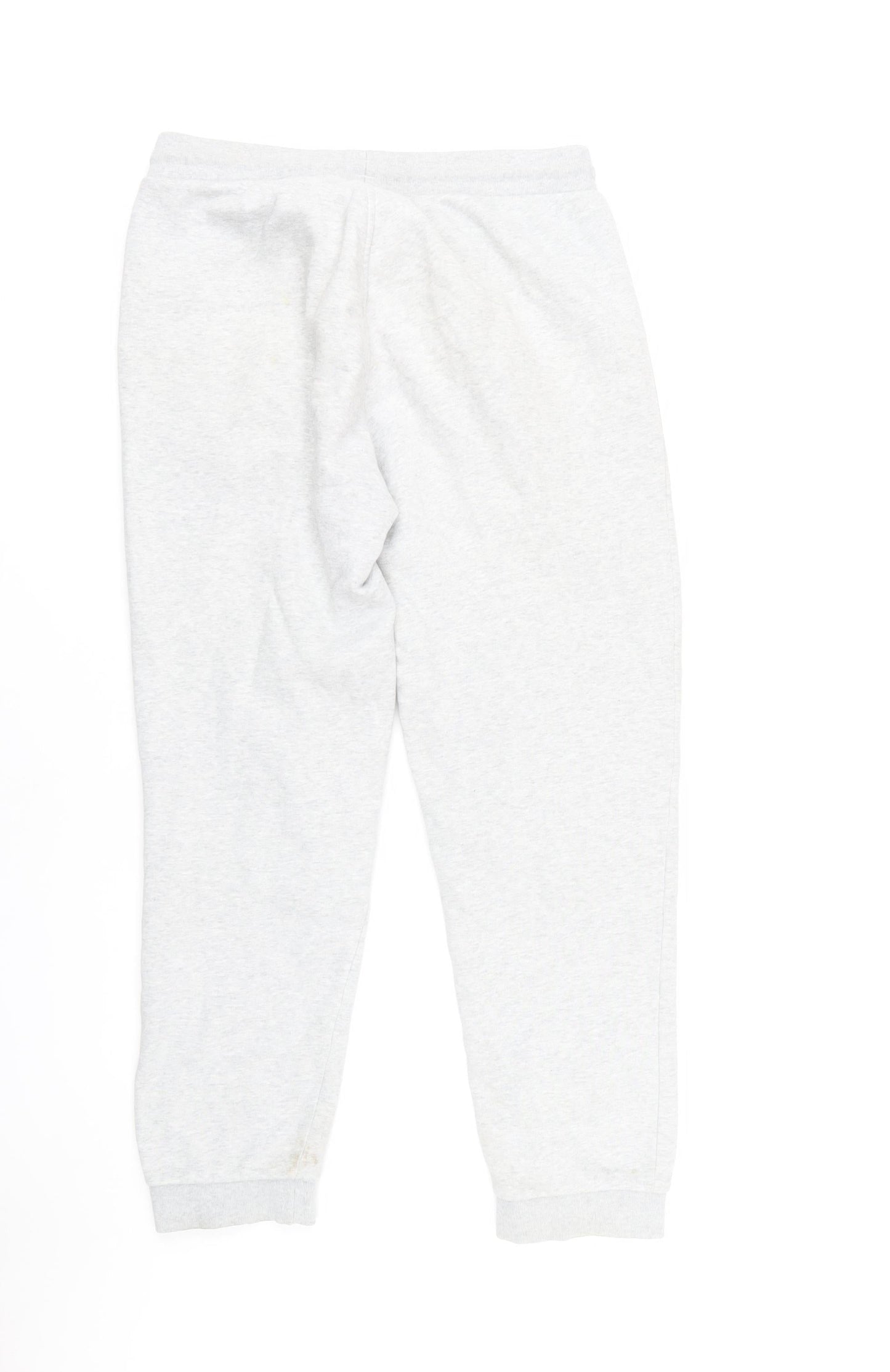 Adidas Men's Grey Joggers M Cotton Polyester Blend