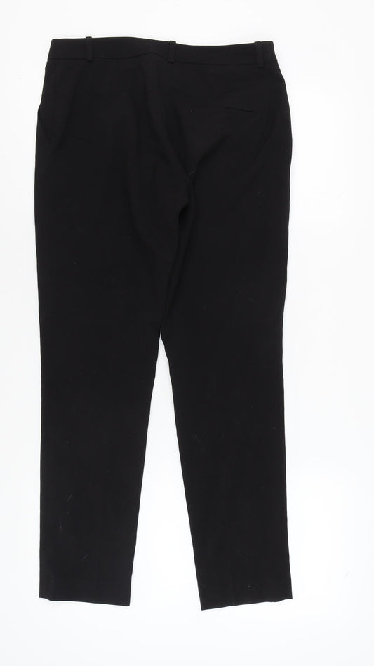 H&M Women's Black Straight Trousers Size 10