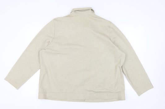 Finn Karelia Women's Beige Plus Size Jacket 26 Casual