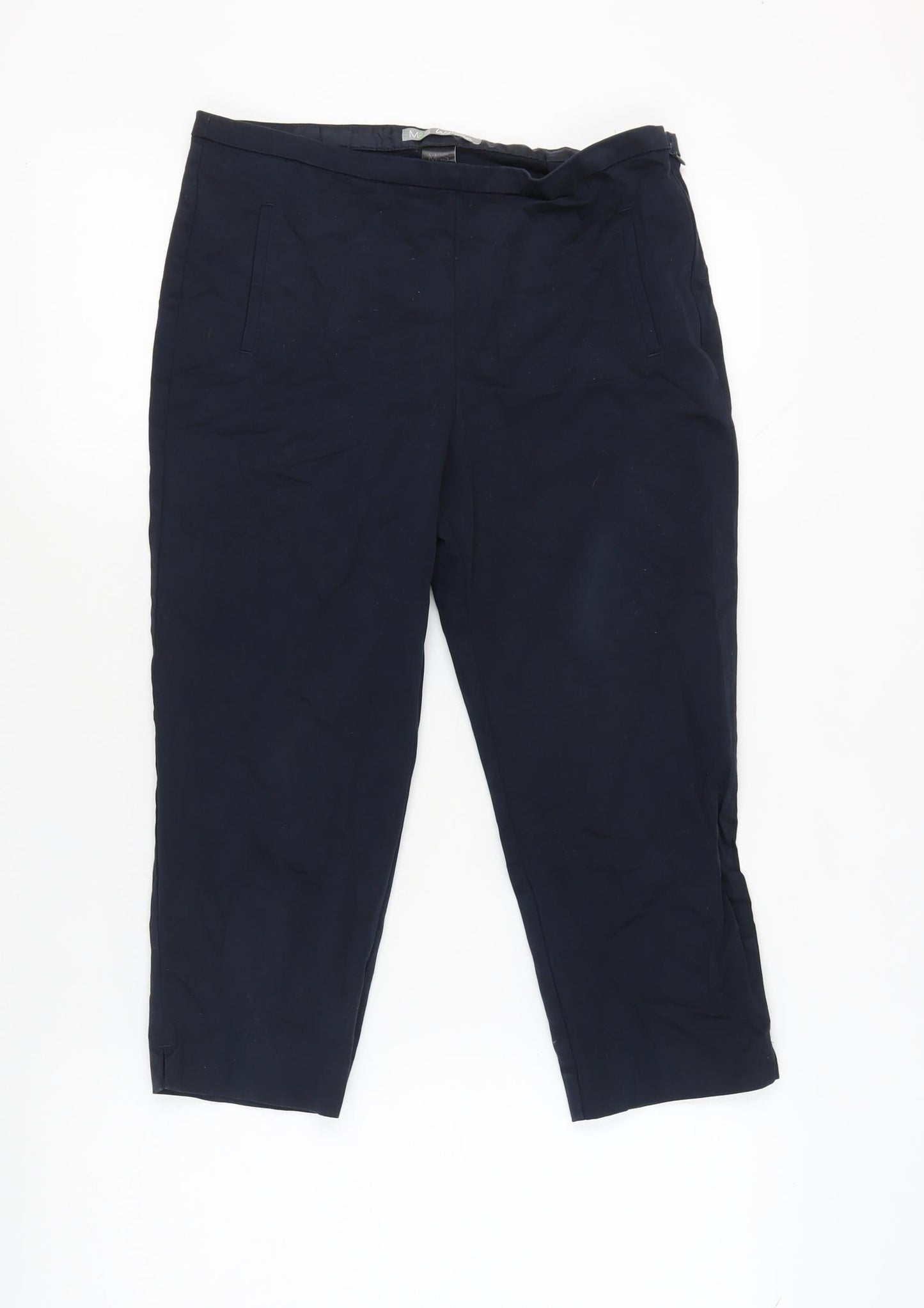 Marks and Spencer Women's Blue Trousers UK 12