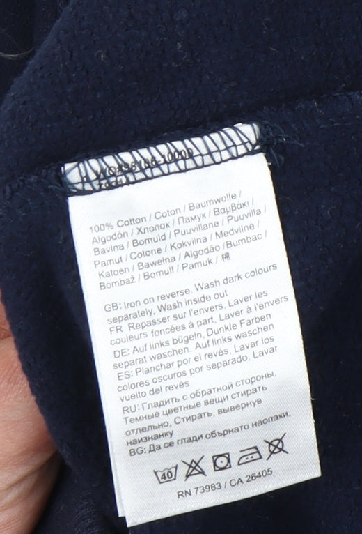 Helly Hansen Unisex Navy Hoodie, S, Cotton Pullover