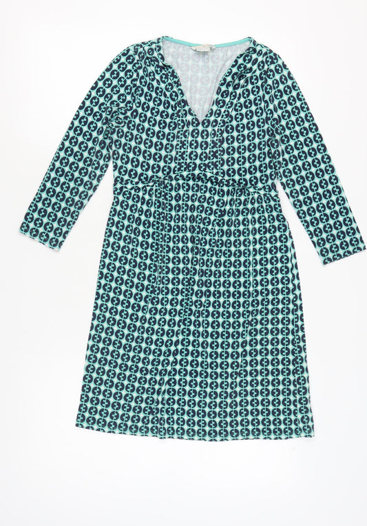 Boden Women's Multicoloured Geometric Long Sleeve Dress