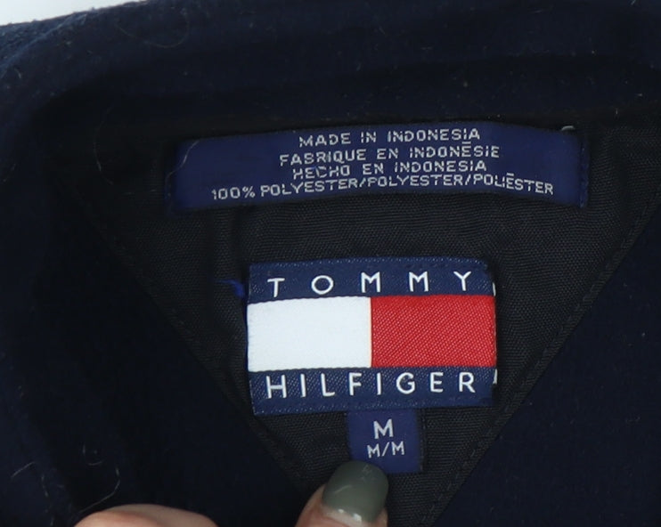Tommy Hilfiger Men's Black Waistcoat M Logo Zip Casual