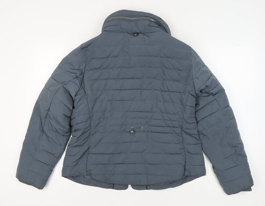 Marks and Spencer Women's Blue Puffer Jacket Size 18