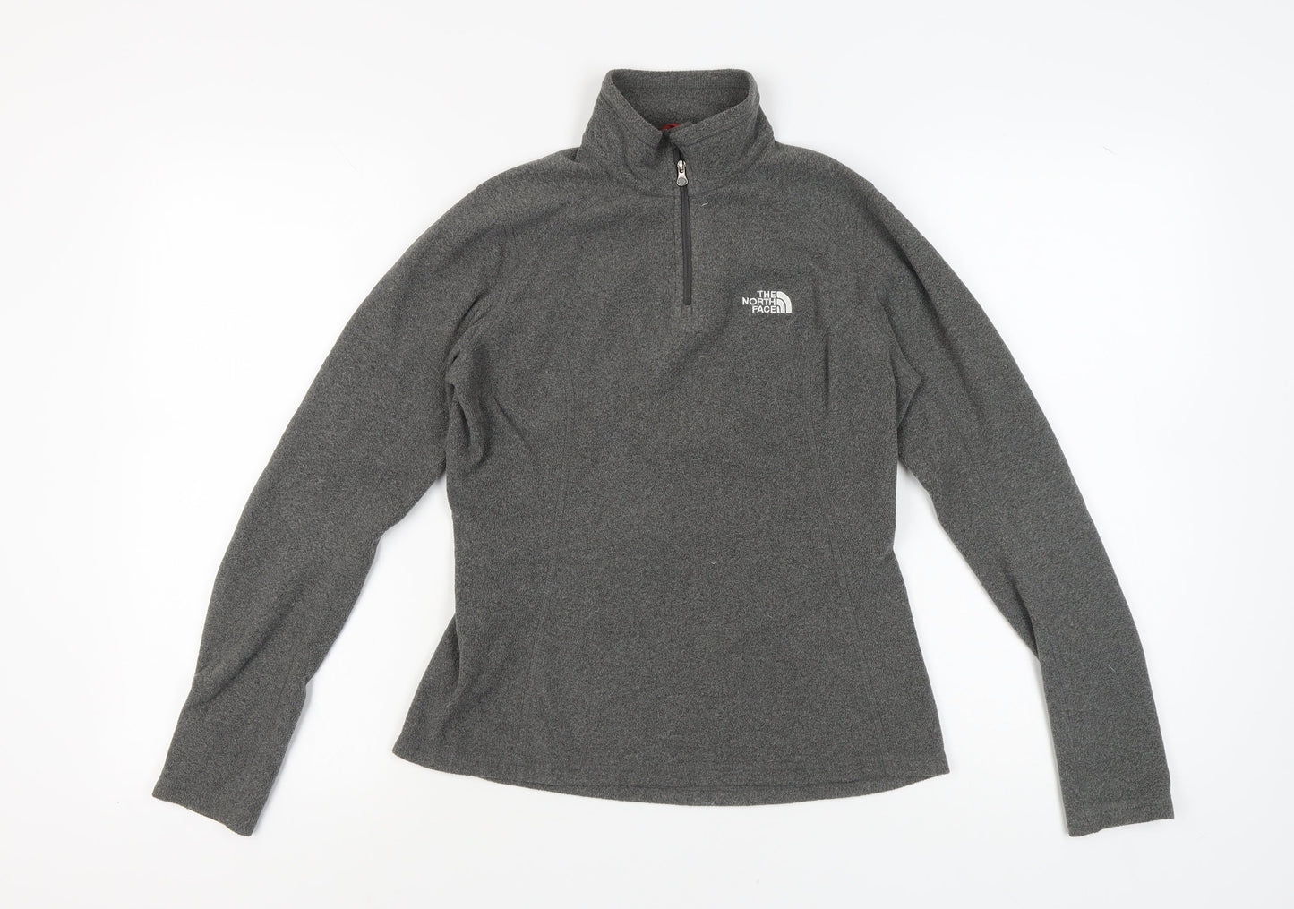 The North Face Women's Grey XS 1/4 Zip Fleece Sweatshirt