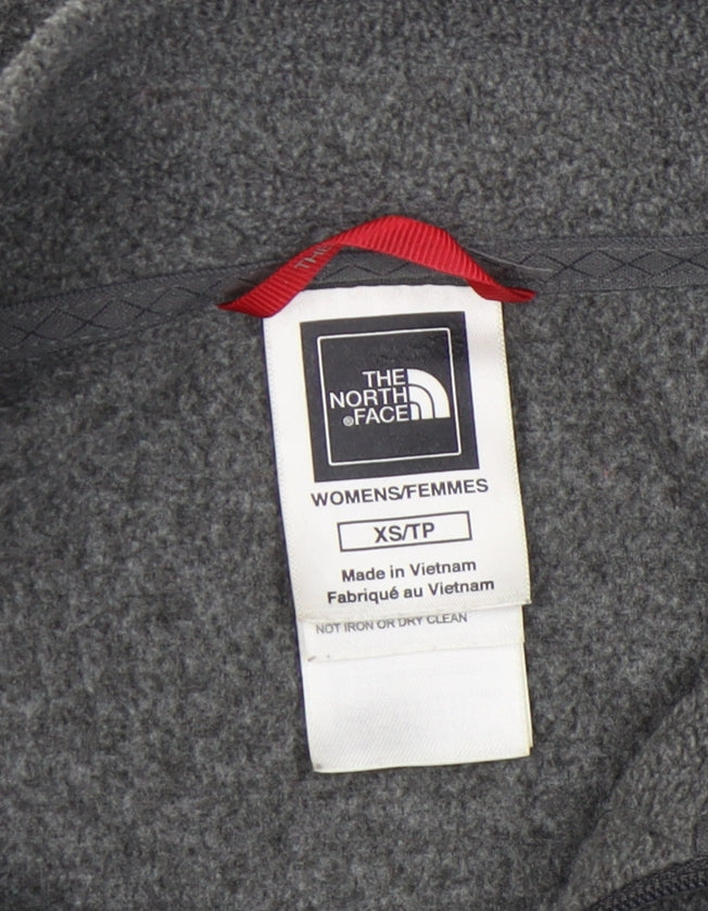 The North Face Women's Grey XS 1/4 Zip Fleece Sweatshirt