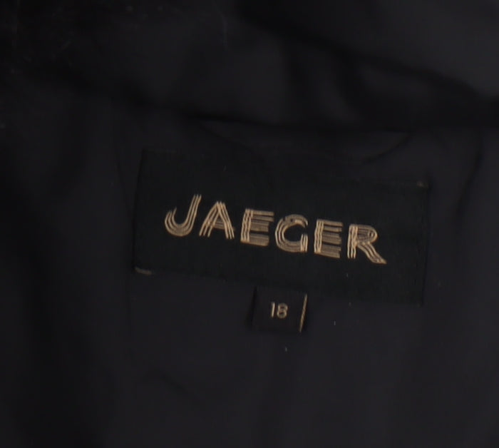 Jaeger Women's Black Puffer Jacket Size 18
