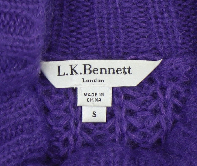 L.K. Bennett Women's Purple Chunky Knit Jumper S