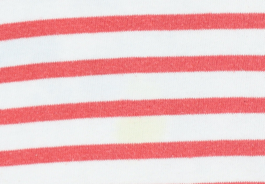 Joule Women's XS Red Striped Boat Neck Sweatshirt