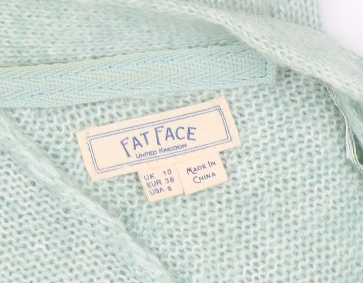 Fat Face Women's Green Cardigan Size 10