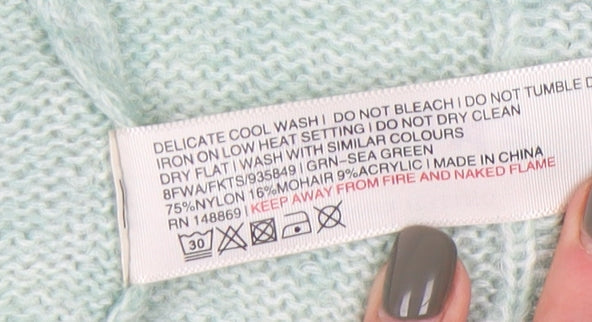 Fat Face Women's Green Cardigan Size 10