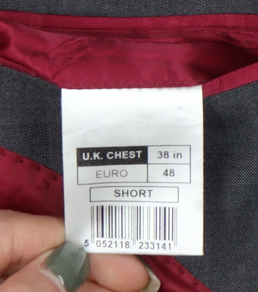 Jeff Banks Men's Grey Blazer, Size 38 Short Fit