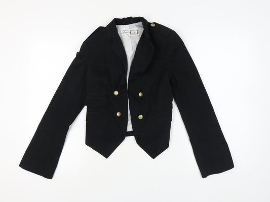 Firetrap Women's Black Blazer, Size S, Lined Slim Fit