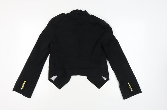 Firetrap Women's Black Blazer, Size S, Lined Slim Fit