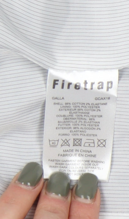 Firetrap Women's Black Blazer, Size S, Lined Slim Fit
